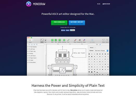 MonoDraw|基于ASCII碼設計編輯工具 MonoDraw|基于ASCII碼設計編輯工具